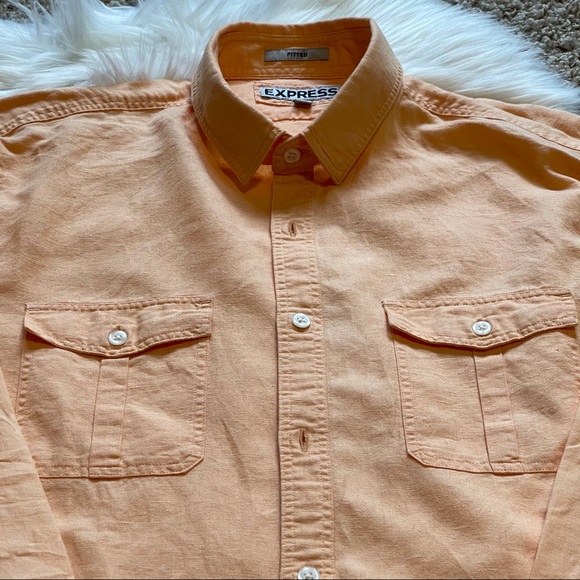 Express Casual Button Shirt - Picture 2 of 3